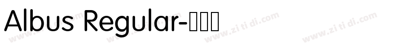 Albus Regular字体转换